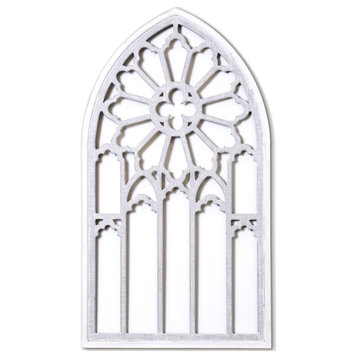 Cathedral Panel Window Pane Traditional Wall Panel 1in w X 45in ht X 25in d