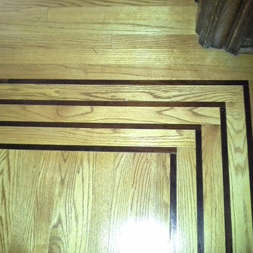 Hardwood borders and inlays