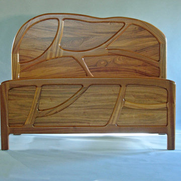 sapele queen sized bed
