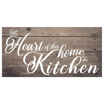 Where the Heart is Wrapped Canvas Kitchen Wall Art
