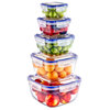 Superio Food Storage Containers, Airtight Leak-Proof Square Containers 2.5 qt.