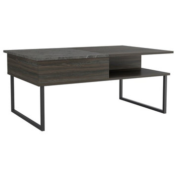 TUHOME Armin Lift Top Coffee Table Engineered Wood Coffee Tables in  Multi-color