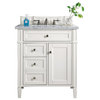 Brittany 30" Single Vanity Cottage White, 3 cm Arctic Fall Top