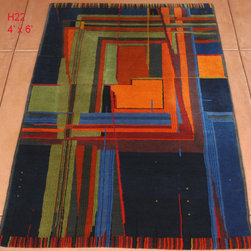 Custom hand knotted rug designs - Rugs