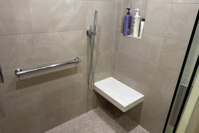Inspiration for a modern bathroom remodel in Seattle