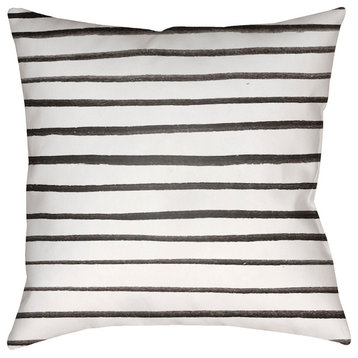 Stripes Outdoor Pillow, 18"x18"