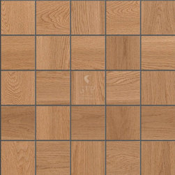 STP Wood Flooring / Wall Covering - Oak mosaics - Natural - Mosaic Tile