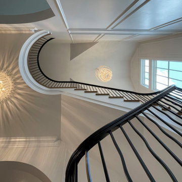 Project #106 | Winding Staircase with Modern Balustrade