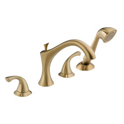 Delta Addison&trade; Roman Tub with Hand Shower Trim - Tub And Shower Faucet Sets