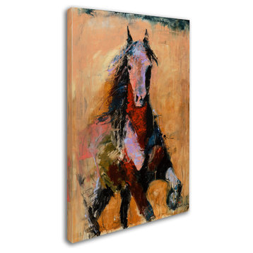 Joarez 'Golden Horse' Canvas Art, 22"x32"