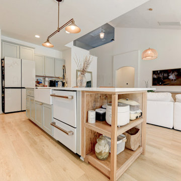 Soho Base | Modin Rigid LVP Collection in Transitional Customer Space | TX