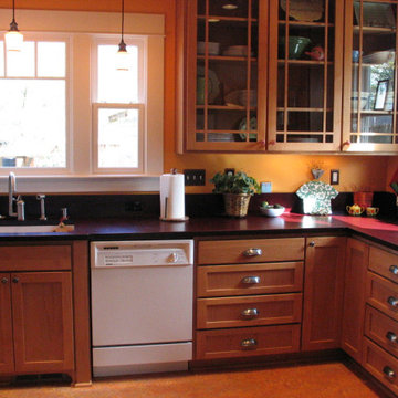 Craftsman House Gets Respectful New Kitchen and Powder Bath