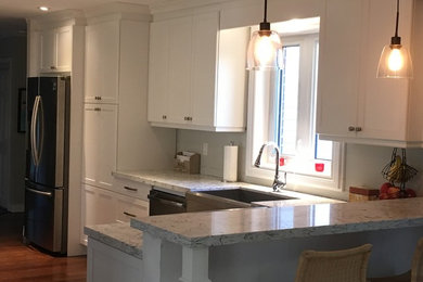 Mid-sized transitional kitchen photo in Toronto