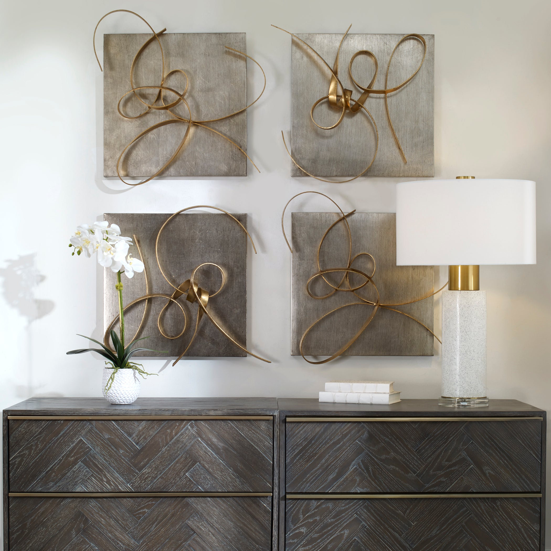 Uttermost Harmony Metal Wall Art, Set of 2 - Contemporary - Metal Wall ...