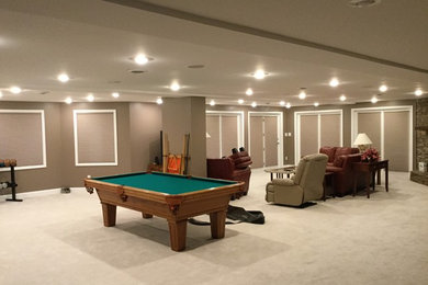 Oneida TN gameroom with cellular shades