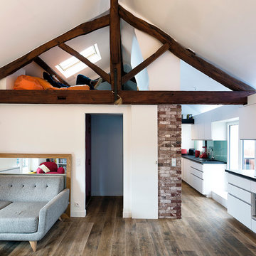 Appartement BEL rénovation / récupération des combles d'un appartement parisien