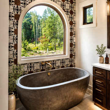 Arched Window Spa Bathroom