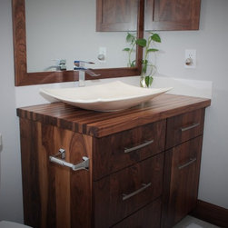 All-Walnut Bathroom Vanity - Bathroom Vanities And Sink Consoles