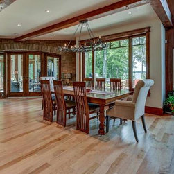 Timber Frame Home on Lake Ontario - Hardwood Flooring