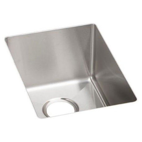 Elkay Crosstown Stainless Steel 1-Bowl Undermount Bar Sink, Polished Satin