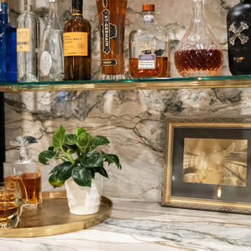 Garage turned Bourbon Lounge