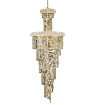 1800 Spiral Collection Large Hanging Fixture, Royal Cut