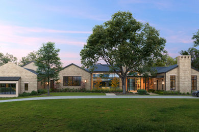 Transitional exterior home photo in Dallas