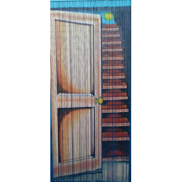Bamboo Beaded Curtain Doorway Print, 90 strands