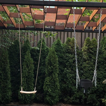 Brooklyn backyard with small playground