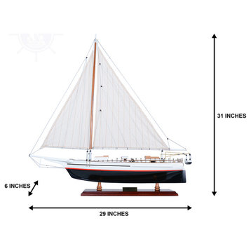 Skipjack Painted (L80) Wooden model sailing boat