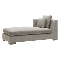 Social Scene One Arm Chaise Lounge - Barbara Barry Collection - Baker Furniture - Products