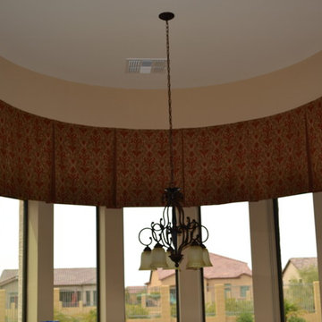 Pleated Valance on Circular Window
