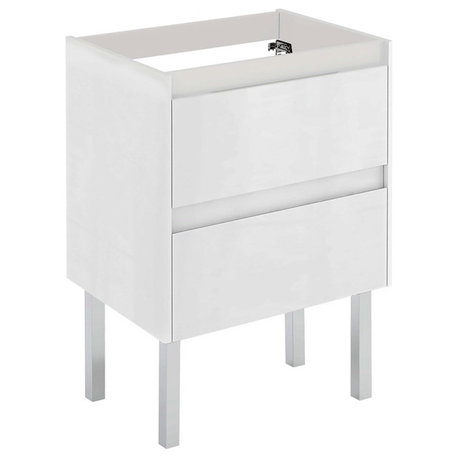 WS Bath Collections Ambra 60F Base Ambra 24" Single - Matte White