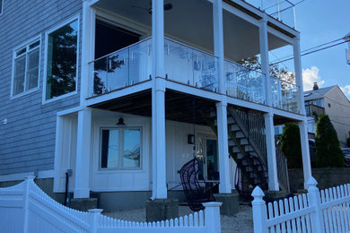 Inspiration for a coastal exterior home remodel in Bridgeport