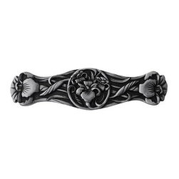 Inviting Home Inc. - River-Iris Pull, Brilliant Pewter - Cabinet And Drawer Handle Pulls