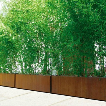 Corten Steel Trough Planters