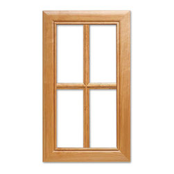 Sheffield with French Lites from CabinetNow.com shown in Red birch - Kitchen Cabinetry