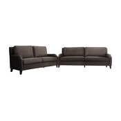 Hartford Linen Living Room Set, Gray