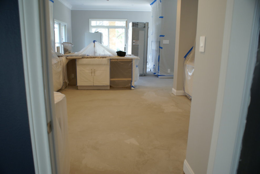 Westlake dark wood floors