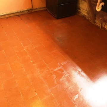 Hidden Quarry Tiled Floor Restored to Fantastic Condition in Canley