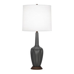 Robert Abbey Cecilia Table Lamp, Ash Glazed - Table Lamps
