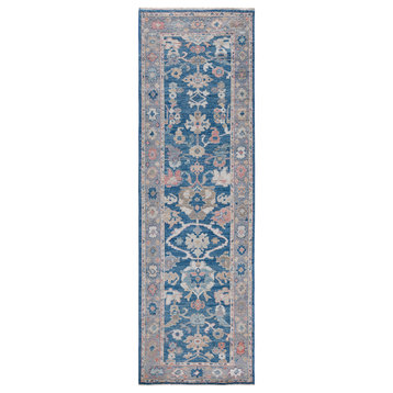 OUSHAK, Hand Knotted Area Rug 9' 8" X 2' 11"