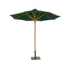 8' Round Umbrella With 17540 Bay Brown Umbrella Fabric