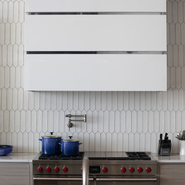 Milano - Fantasia + Bianco Lucido - Kitchen New Construction