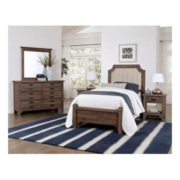 740-331 Vaughan Bassett Furniture Bungalow - Folkstone Twin Upholstered Bed