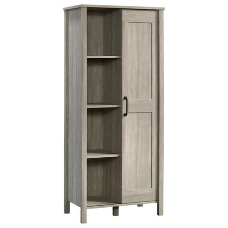 Sauder Engineered Wood Sliding Door Cabinet in Spring Maple Finish