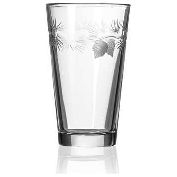Icy Pine Beer Pint Glass 16 Ounce, Set of 4 Glasses