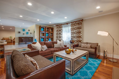 Living room - contemporary living room idea in Los Angeles