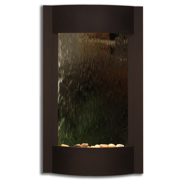 Serene Waters by Adagio Water Features, Silver Mirror, Textured Black