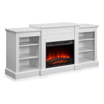 Lenore Fireplace Mantel, White